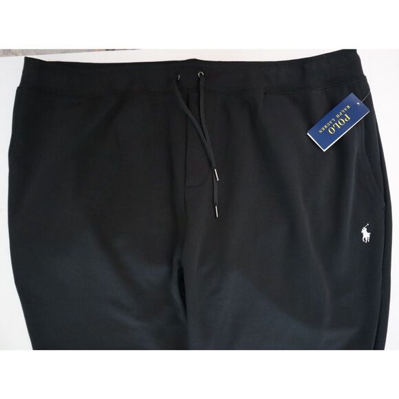 Polo Ralph Lauren Men’s Big & Tall Sz 3XLT Black Double-Knit Jogger Pants - Picture 8 of 11